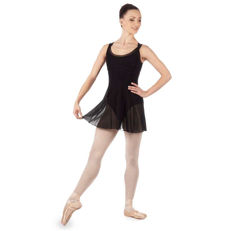 Bloch Emerge Z2917 Black Kurzes Mesh Überkleid Schwarz 03