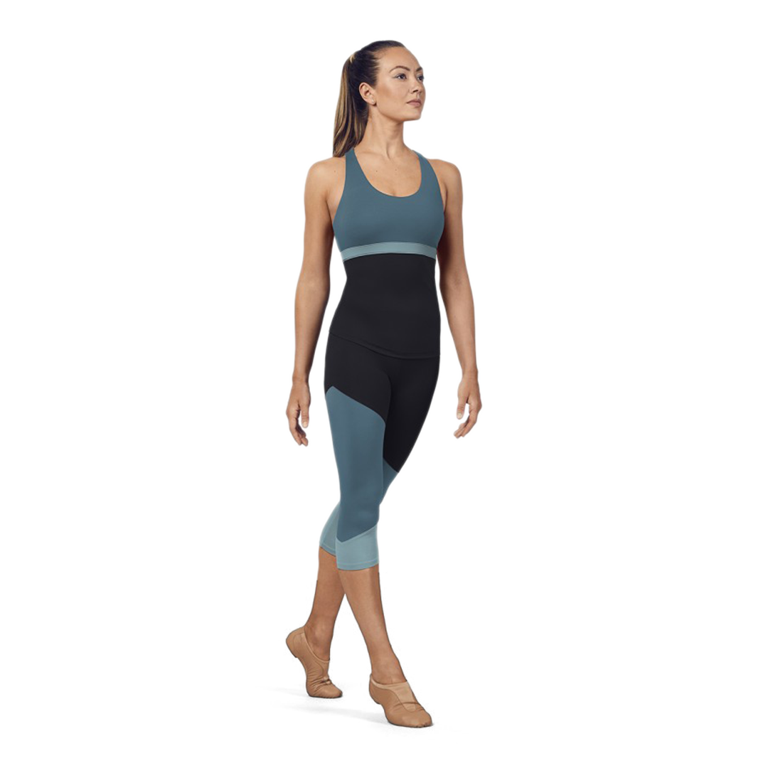 Bloch Ft5197 Seaport Damen Tank Top Blau Schwarz 01