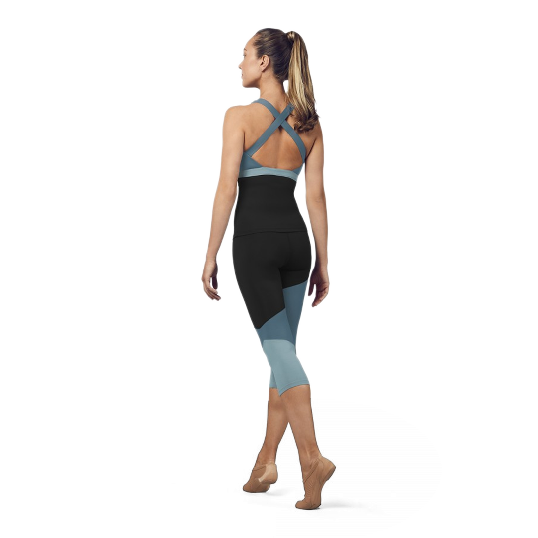 Bloch Ft5197 Seaport Damen Tank Top Blau Schwarz 02