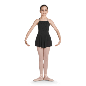 Bloch Jeana Cl5767 Black Spaghetti Träger Ballettkleid Für Mädchen Schwarz 01