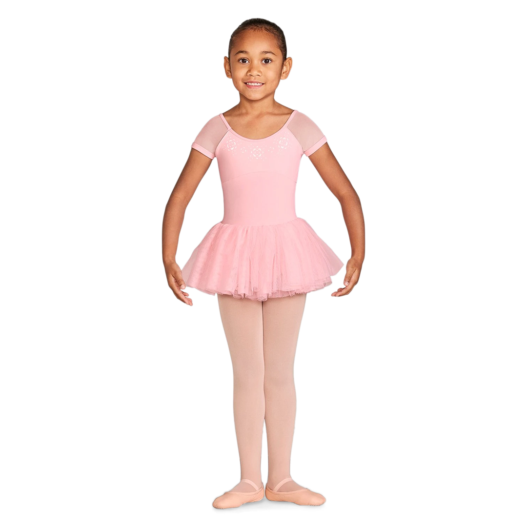 Bloch Kaira Cl3542 Tutu Kleid Mit Mesh Ärmeln Rosa&amp;nbsp;01