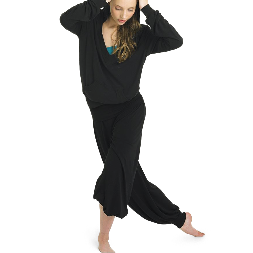 Bloch Movement P9028 Black Tanzhose Mit Bündchen Schwarz 01