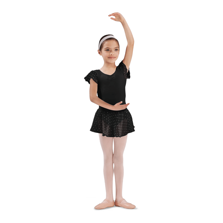 Bloch Olesia Cr5161 Black Glitzernder Ballettrock Für Kinder Schwarz 01