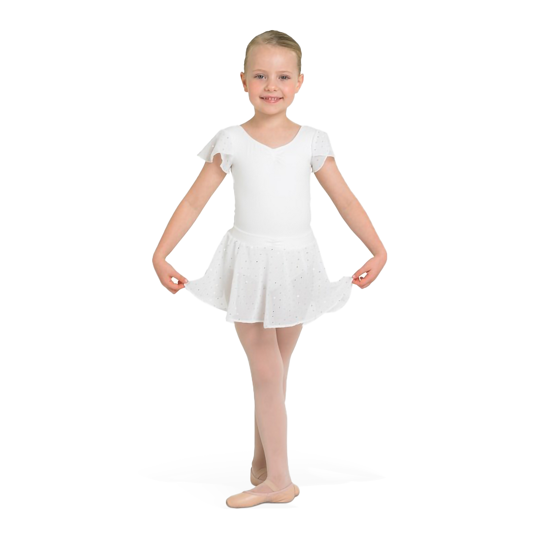 Bloch Olesia Cr5161 White Kinder Schlupfrock Glitzer Weiß&amp;nbsp;01