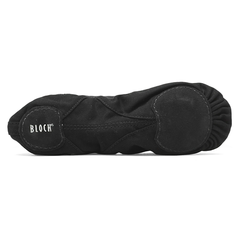 Bloch Pro Elastic S0621l Black Leinen Ballettschlaepchen Schwarz 04