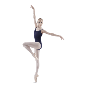 Bloch Royal L5417 Navy Ballettbody Tiefer Rücken Dunkelblau 02
