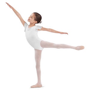 Bloch Scarlet Cl3732 White Kindertrikot Mit Fluegelaermeln Weiß 05