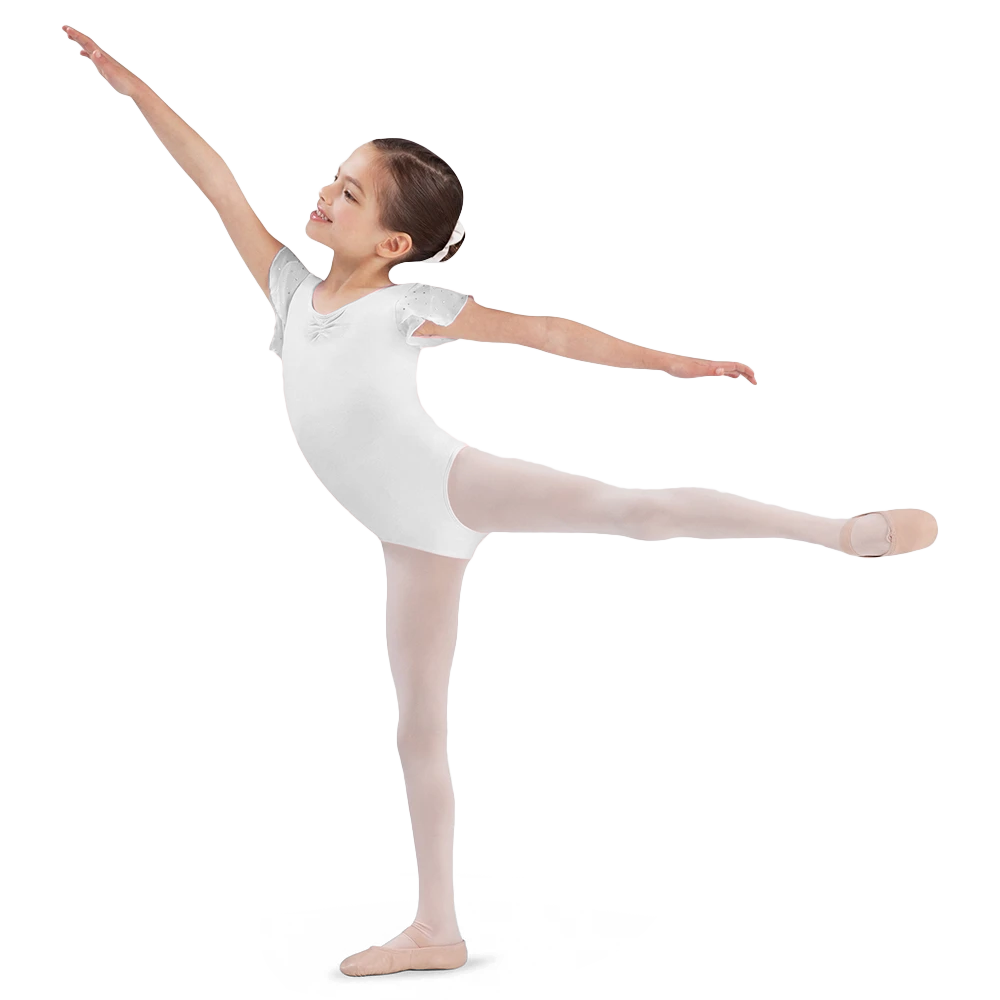 Bloch Scarlet Cl3732 White Kindertrikot Mit Fluegelaermeln Weiß&amp;nbsp;05