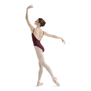 Bloch Sissone L5407 Burgundy Spaghettiträger Ballettanzug Damen Weinrot 02