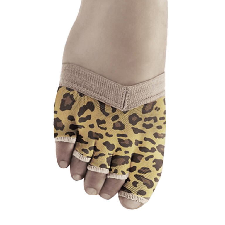 Bloch Soleil S0662lp Leopard Foot Glove Mit Leopard Print 01