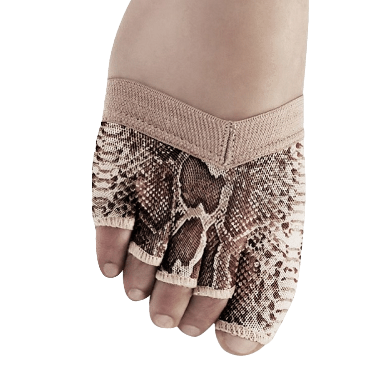 Bloch Soleil S0662lp Python Serpia Foot Glove Mit Schlangen Print 01
