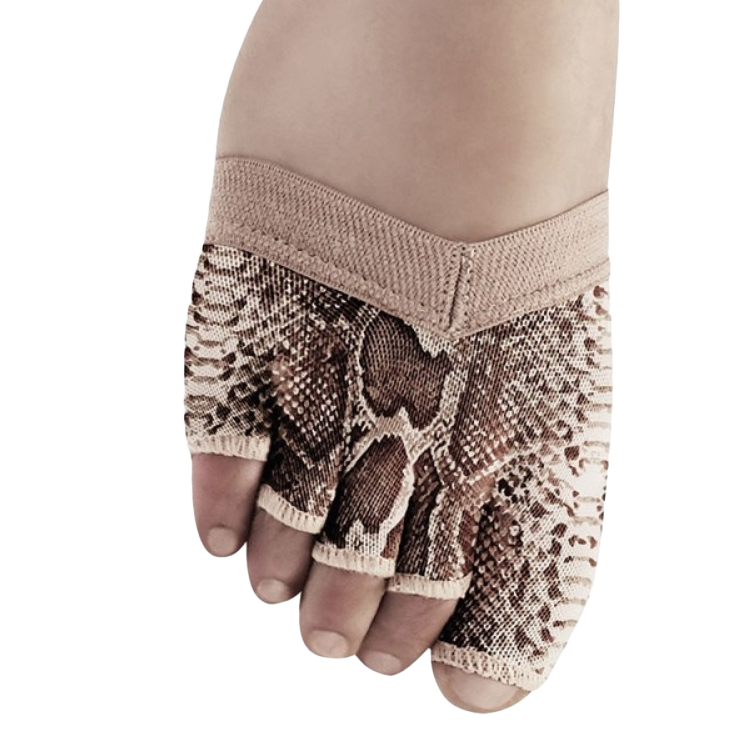 Bloch Soleil S0662lp Python Serpia Foot Glove Mit Schlangen Print&amp;nbsp;01