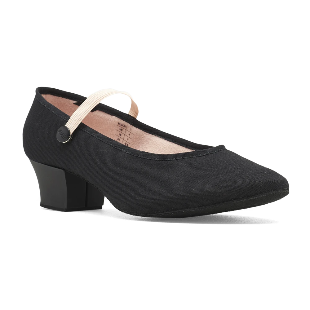 Bloch Tempo Ladies S0325l Charakterschuhe Rad Hoher Absatz Schwarz 03