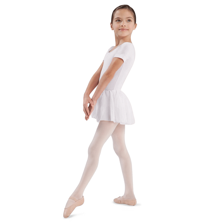 Bloch Tiffany Cl5342 White Kinder Ballettanzug Mit Rock Weiß 01