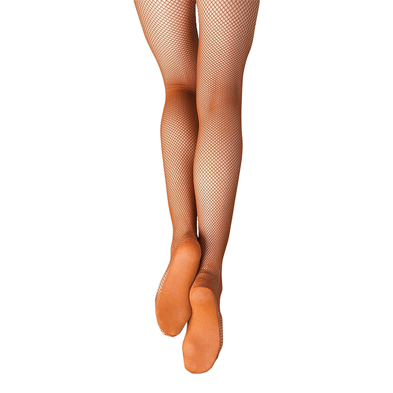 Capezio 3000 Toffee Nahtlose Netzstrumpfhose Caramel 01