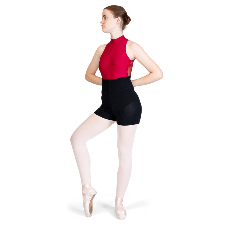 Capezio Ck10950w Black Ballett Strick Shorts Schwarz 01