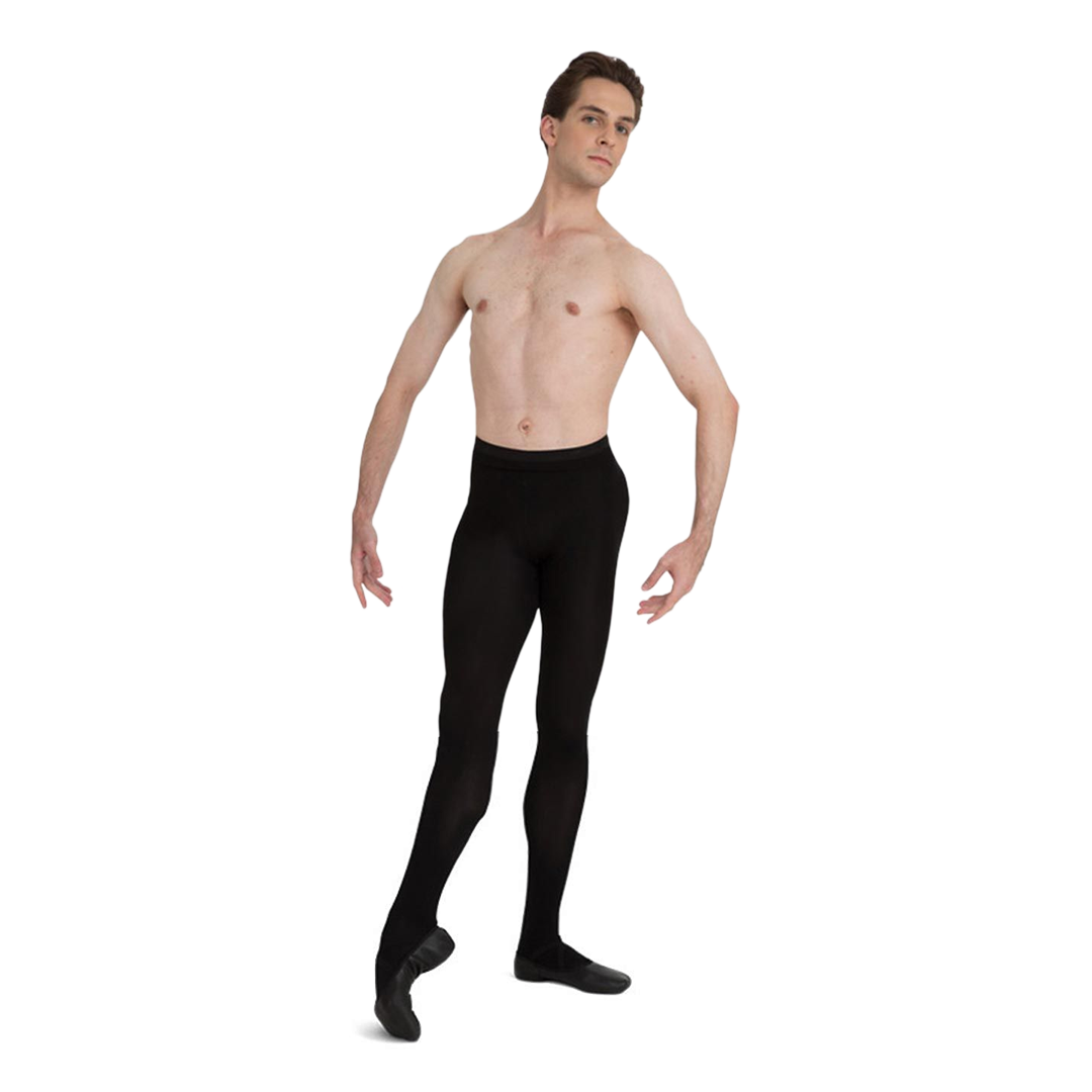 Capezio Mt11 Men S Footed Tight Black Ballettstrumpfhose Herren Schwarz 01