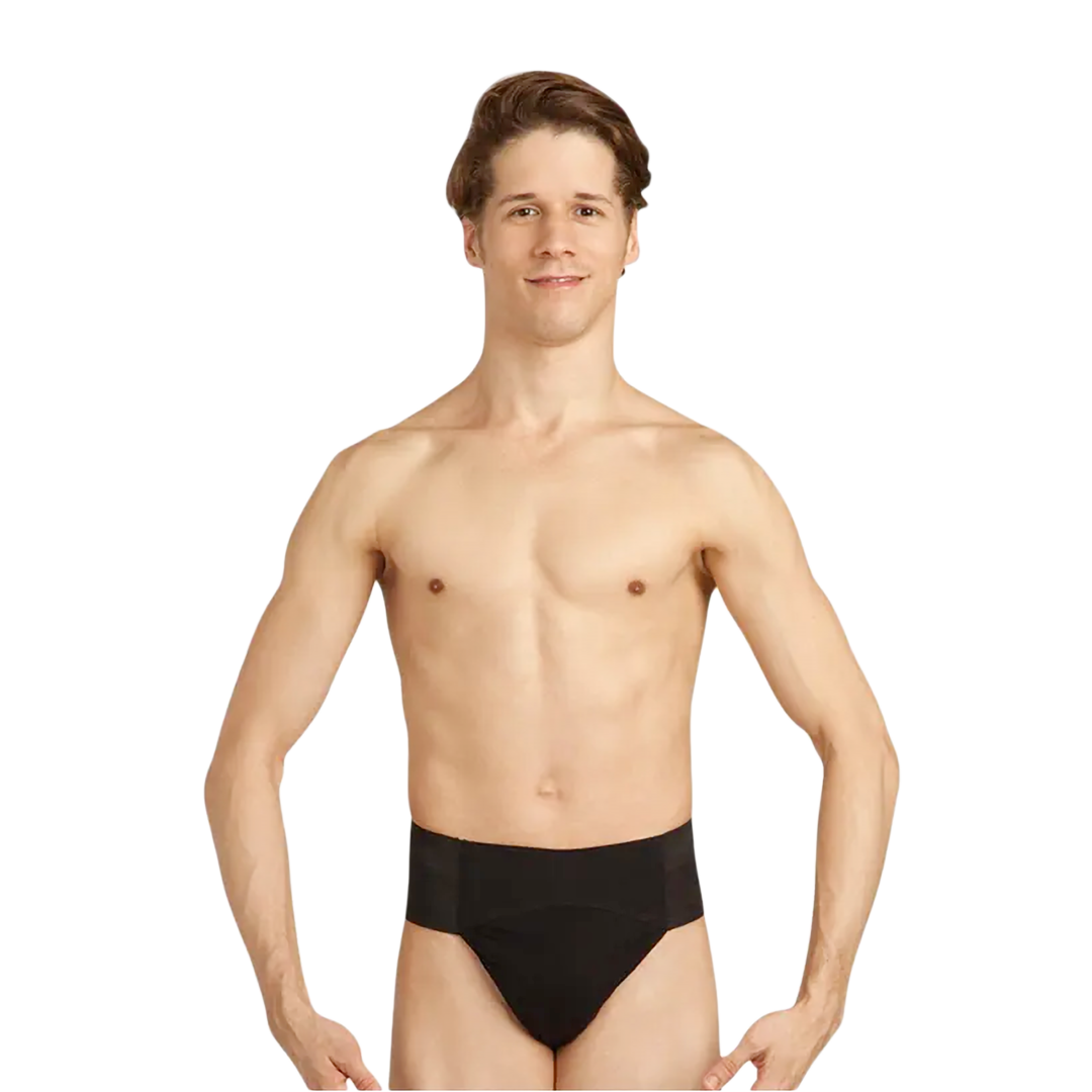 Capezio N5930 Black Ballett Suspensorium Wattiert Schwarz