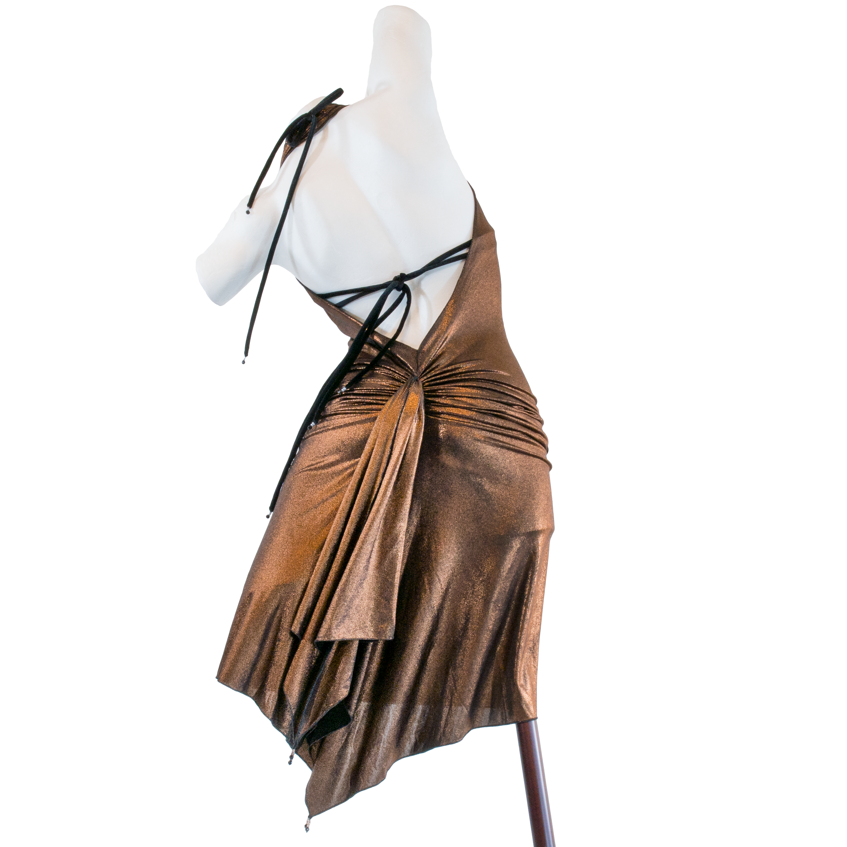 Claudia Heinrig Carina Bronze Schwarz Wandelbares Metallic Kleid&amp;nbsp;02