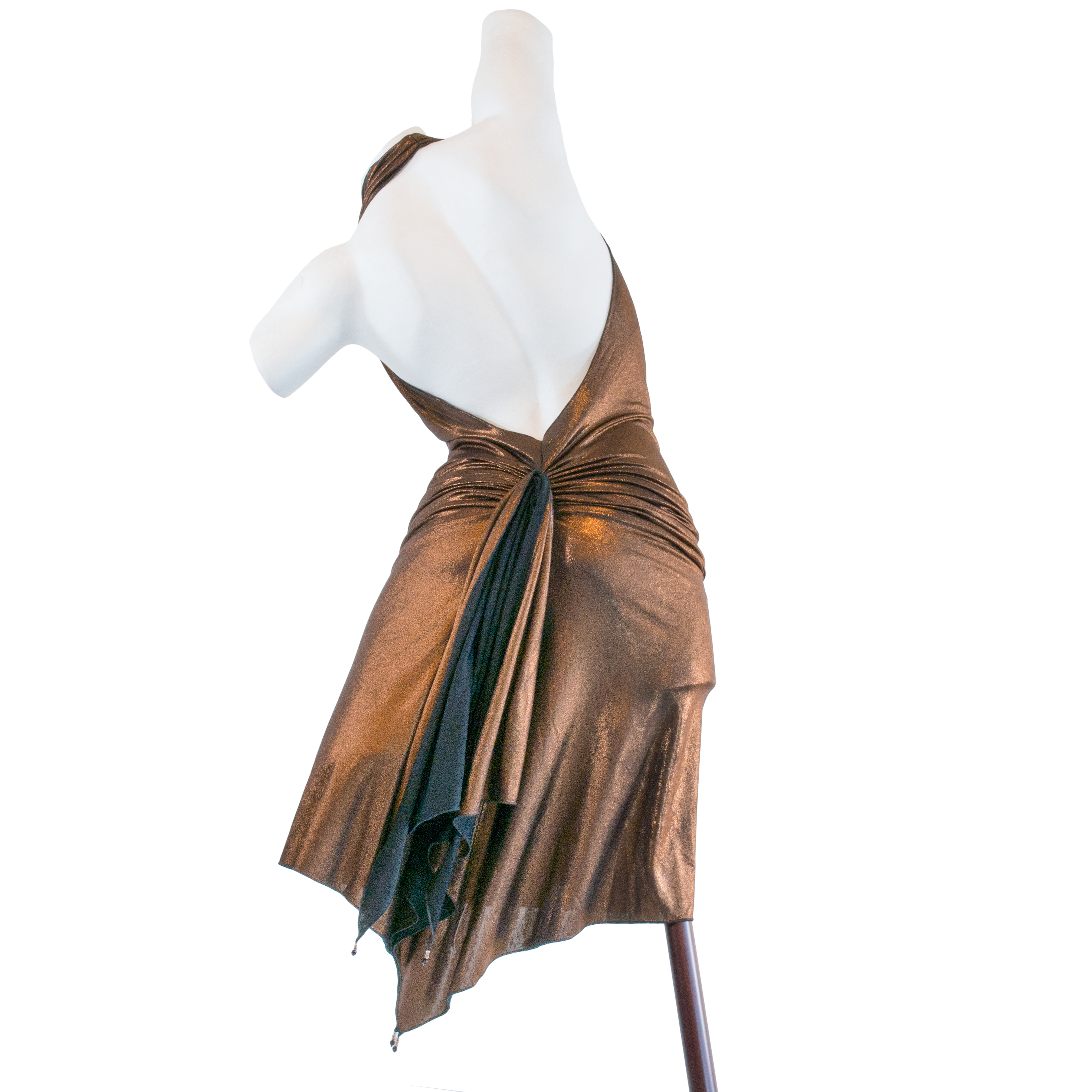 Claudia Heinrig Carina Bronze Schwarz Wandelbares Metallic Kleid&amp;nbsp;03
