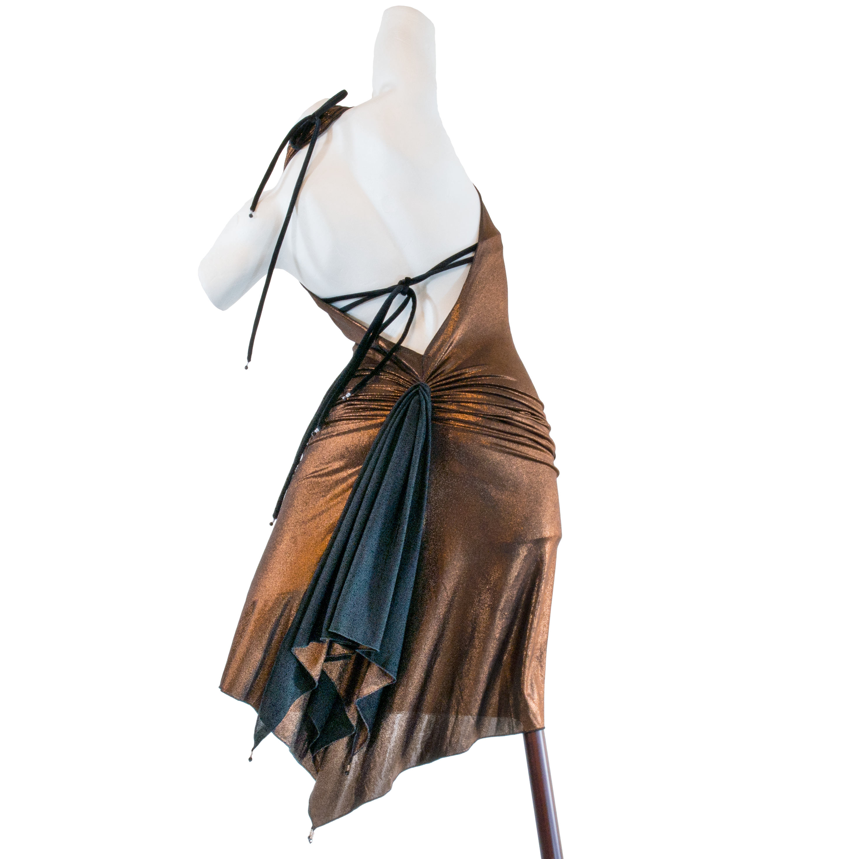 Claudia Heinrig Carina Bronze Schwarz Wandelbares Metallic Kleid&amp;nbsp;04