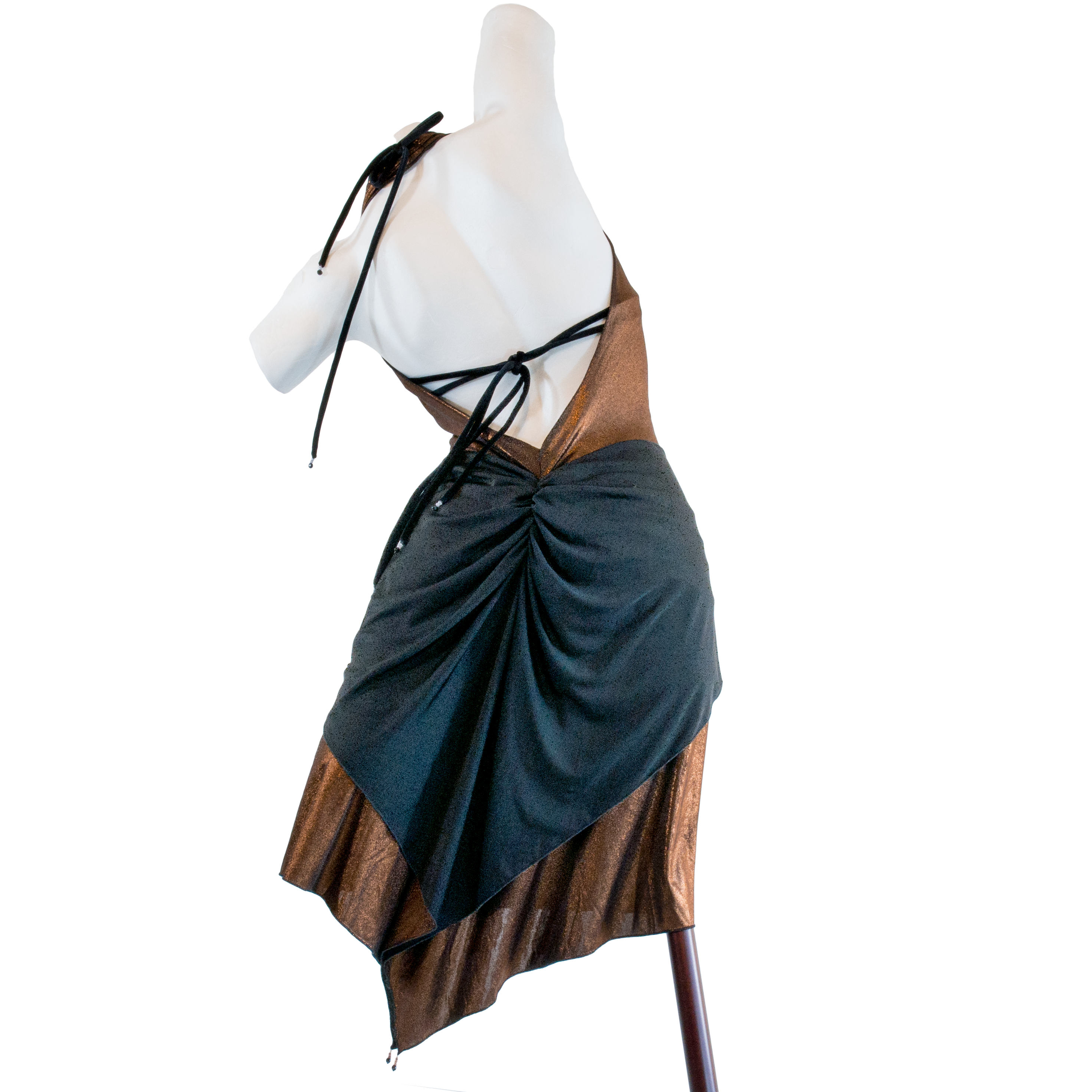 Claudia Heinrig Carina Bronze Schwarz Wandelbares Metallic Kleid&amp;nbsp;05