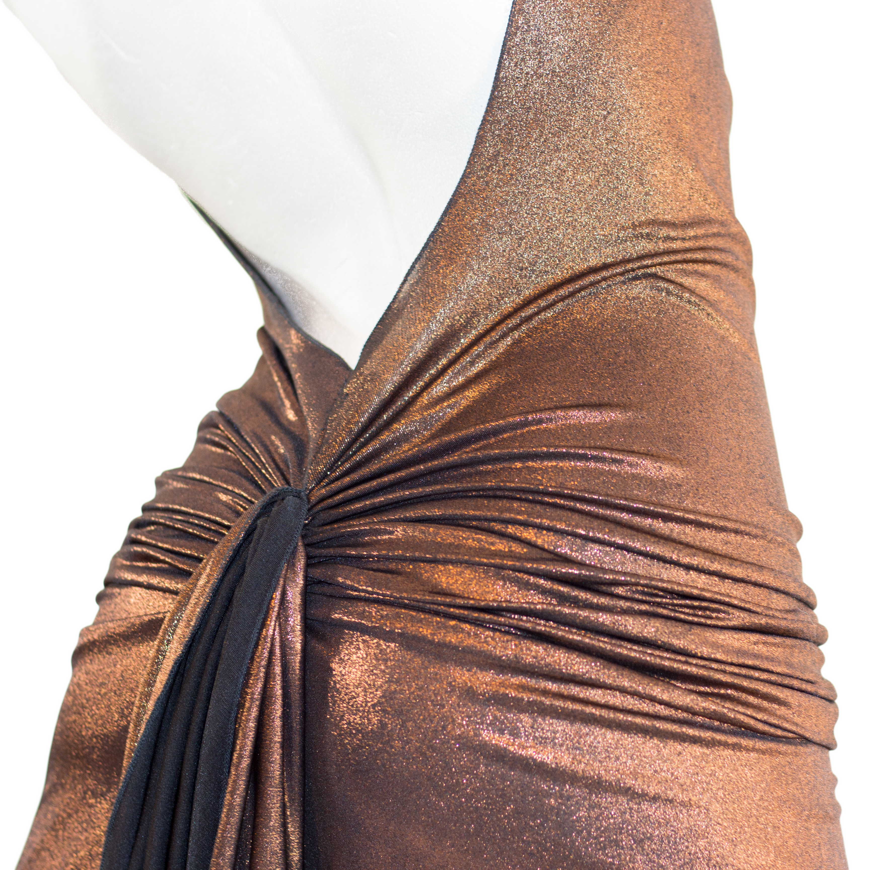 Claudia Heinrig Carina Bronze Schwarz Wandelbares Metallic Kleid&amp;nbsp;06