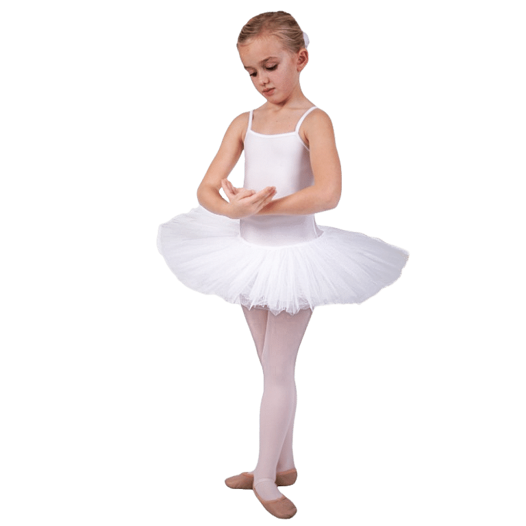 Danceries Noelle U02 Weiß Kinder Teller Tutu 4 Lagig 01