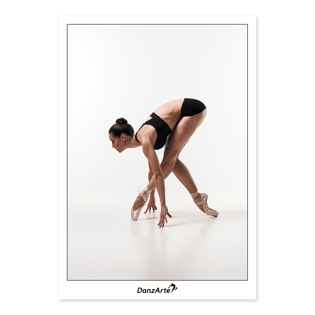 Danzarte Get Ready Postkarte Ballerina Spitzenschuhe 01