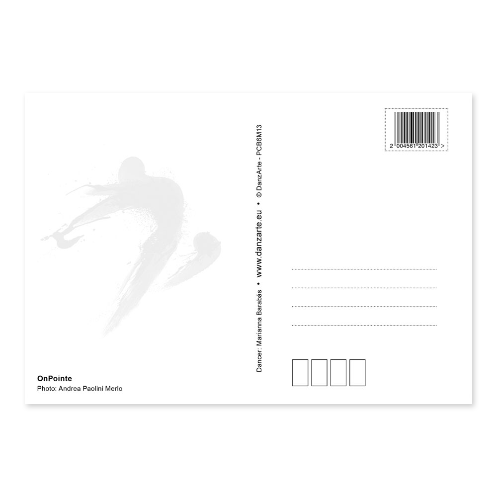 Danzarte Karte On Pointe Postkarte Sw Ballerina Motiv&amp;nbsp;02