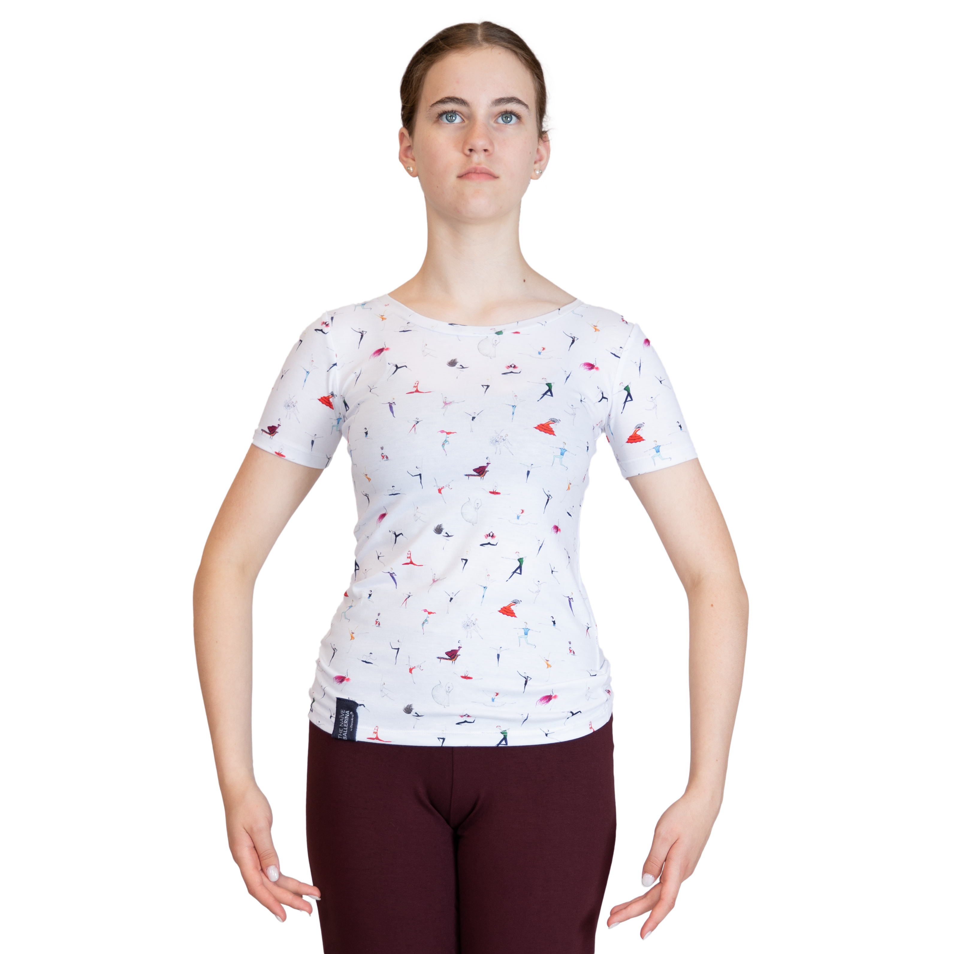 Danzarte Poses T Shirt Gezeichnete Ballettmotive 01