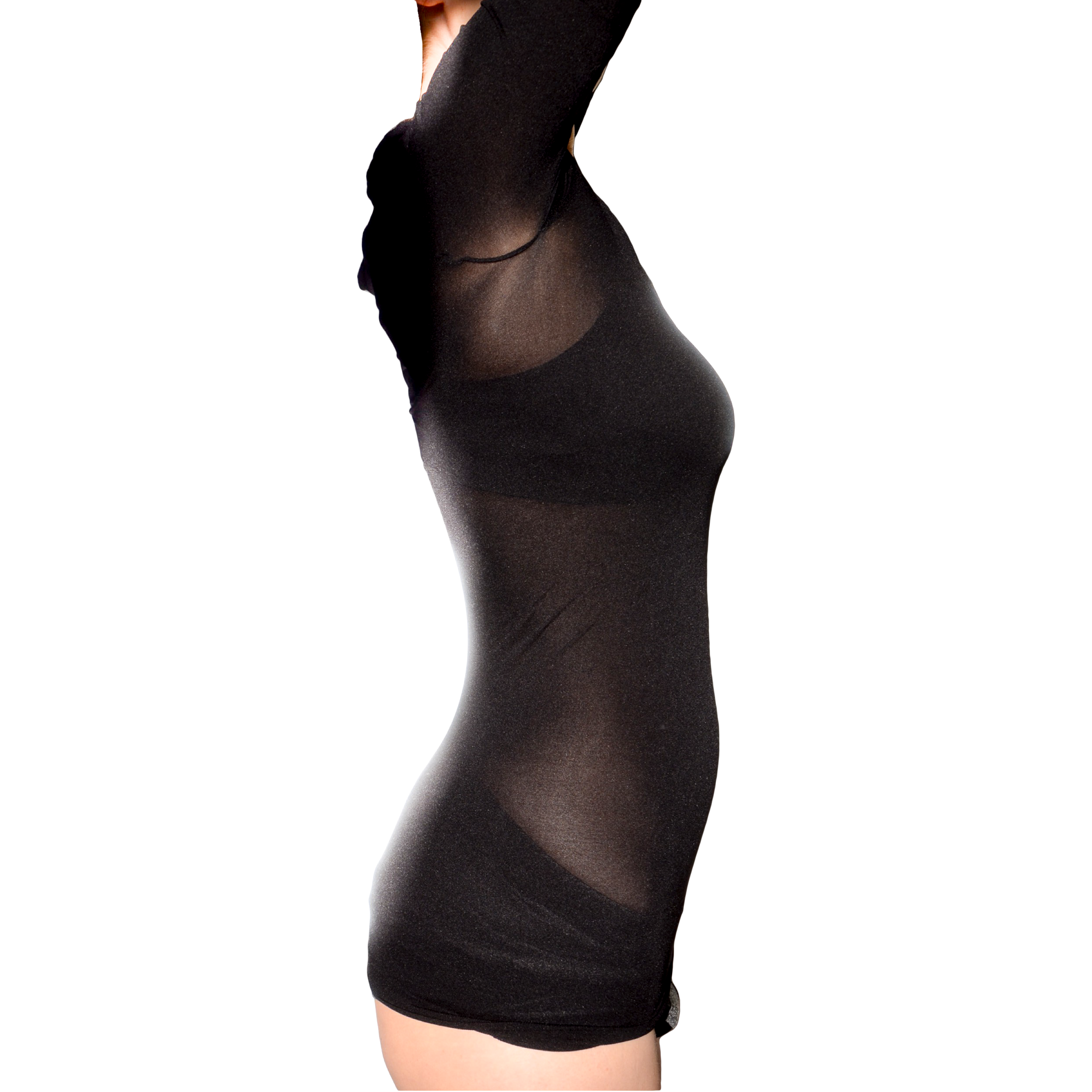 Deine Andere Haut Unterzieh Shirt U Rundhals Langarm Schwarz 02