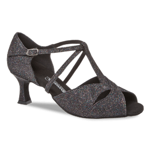 Diamant 182 077 511 Tanz Sandale Schwarz Glitzer 01
