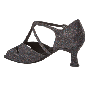 Diamant 182 077 511 Tanz Sandale Schwarz Glitzer 02