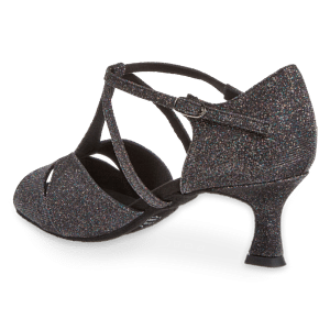 Diamant 182 077 511 Tanz Sandale Schwarz Glitzer 04