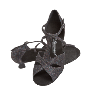 Diamant 182 077 511 Tanz Sandale Schwarz Glitzer 05