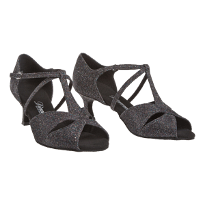 Diamant 182 077 511 Tanz Sandale Schwarz Glitzer 07