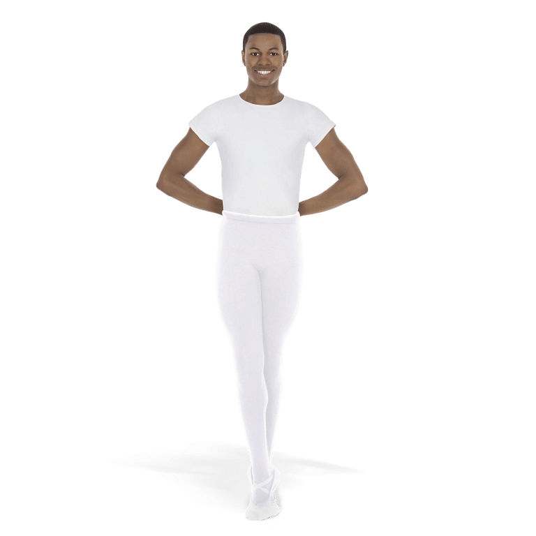 Eurotard 34943 White Herren Beintrikot Mit Fuß Weiß 02