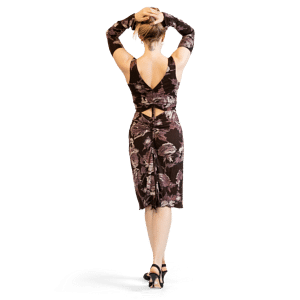 Gantle Calipso Gebluemtes Tanzkleid Mit Armstulpen 03