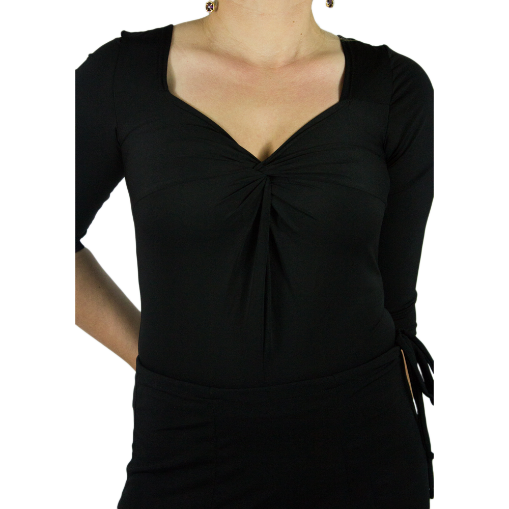 Gantle Carna Nero Dreiviertel Arm Schwarz Schrittverschluss 05