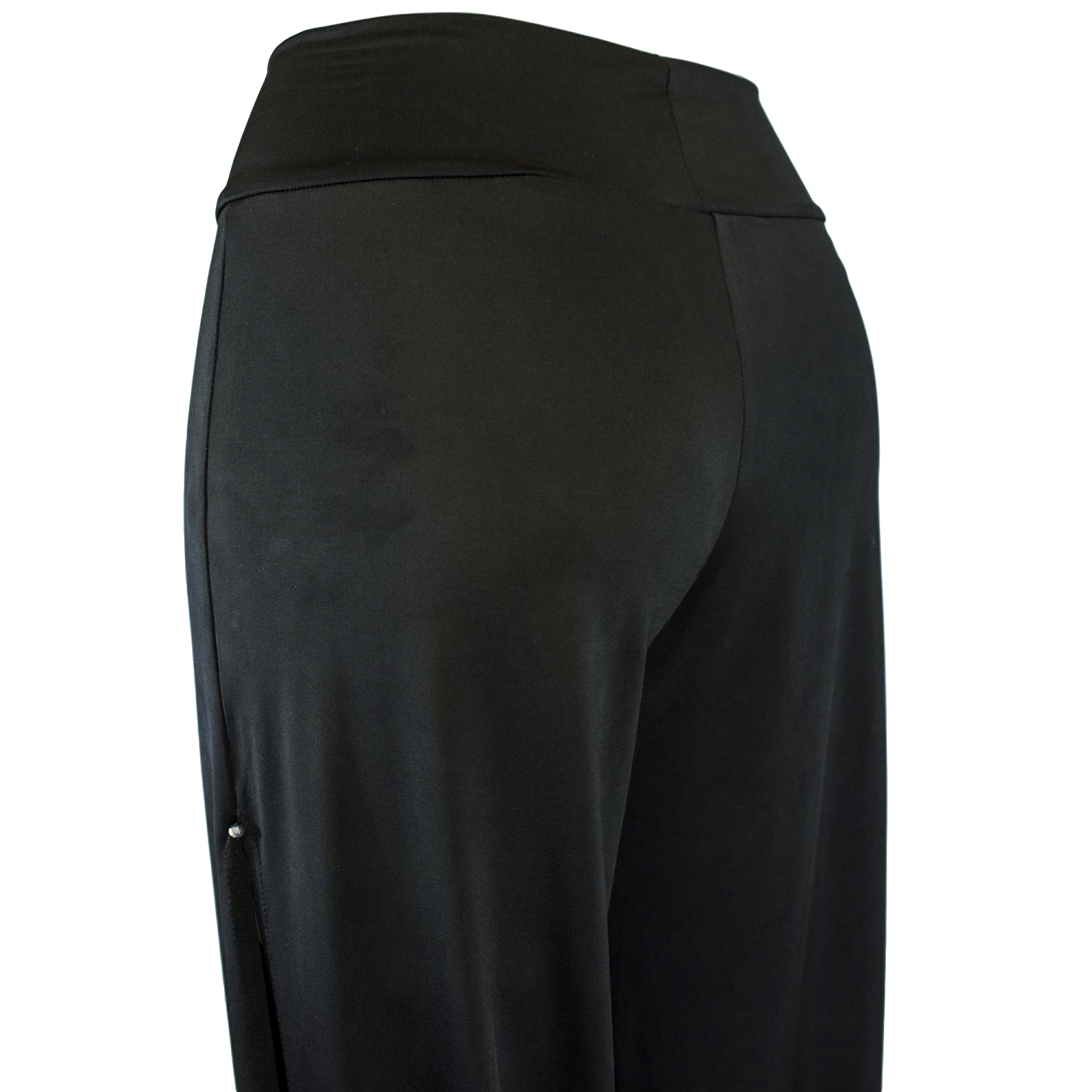 Gantle Nox Schwarz Tangohose Mit Schlitz 05