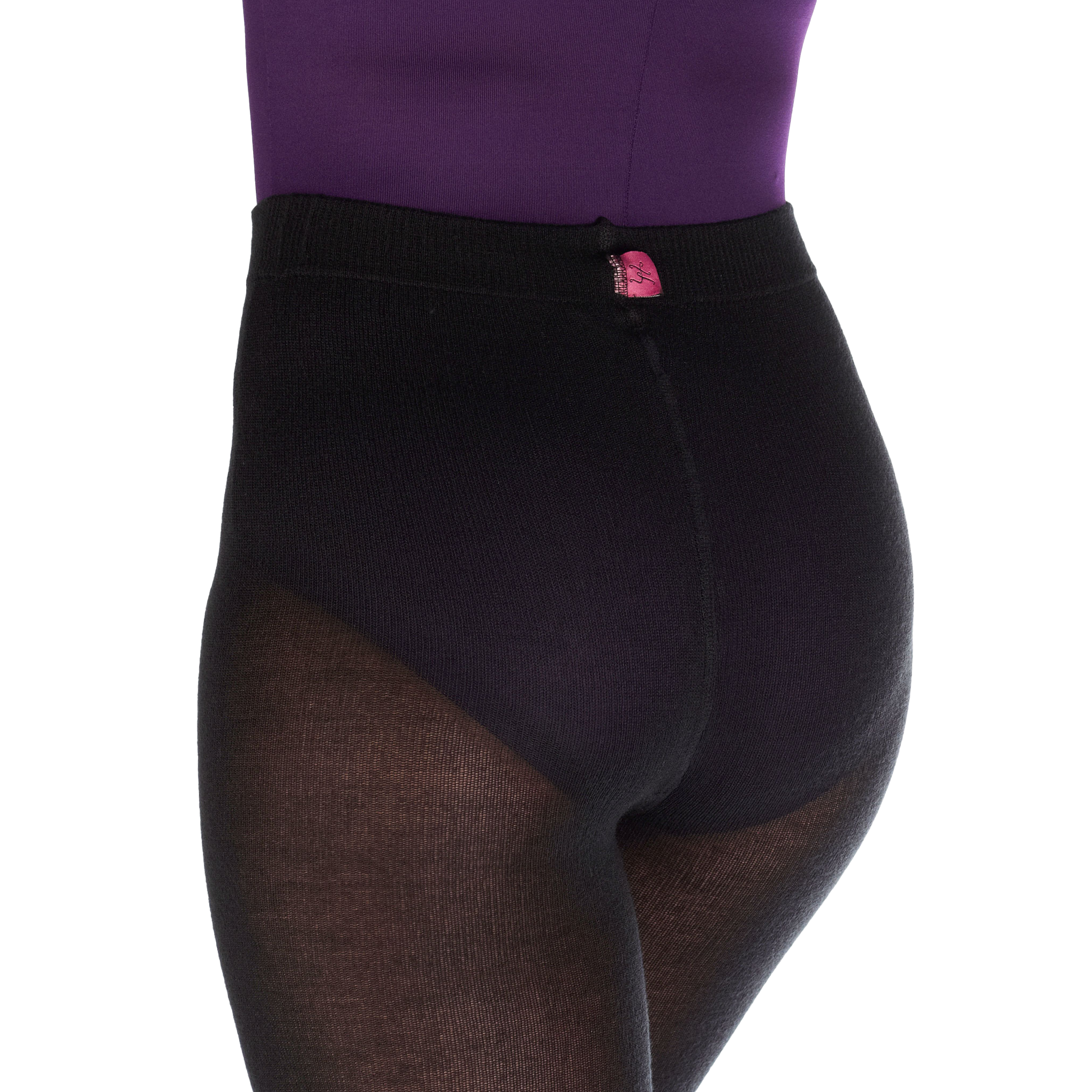 Gaynor Minden Sweater Tights Black Ballettstrumpfhose Waermend Schwarz 04