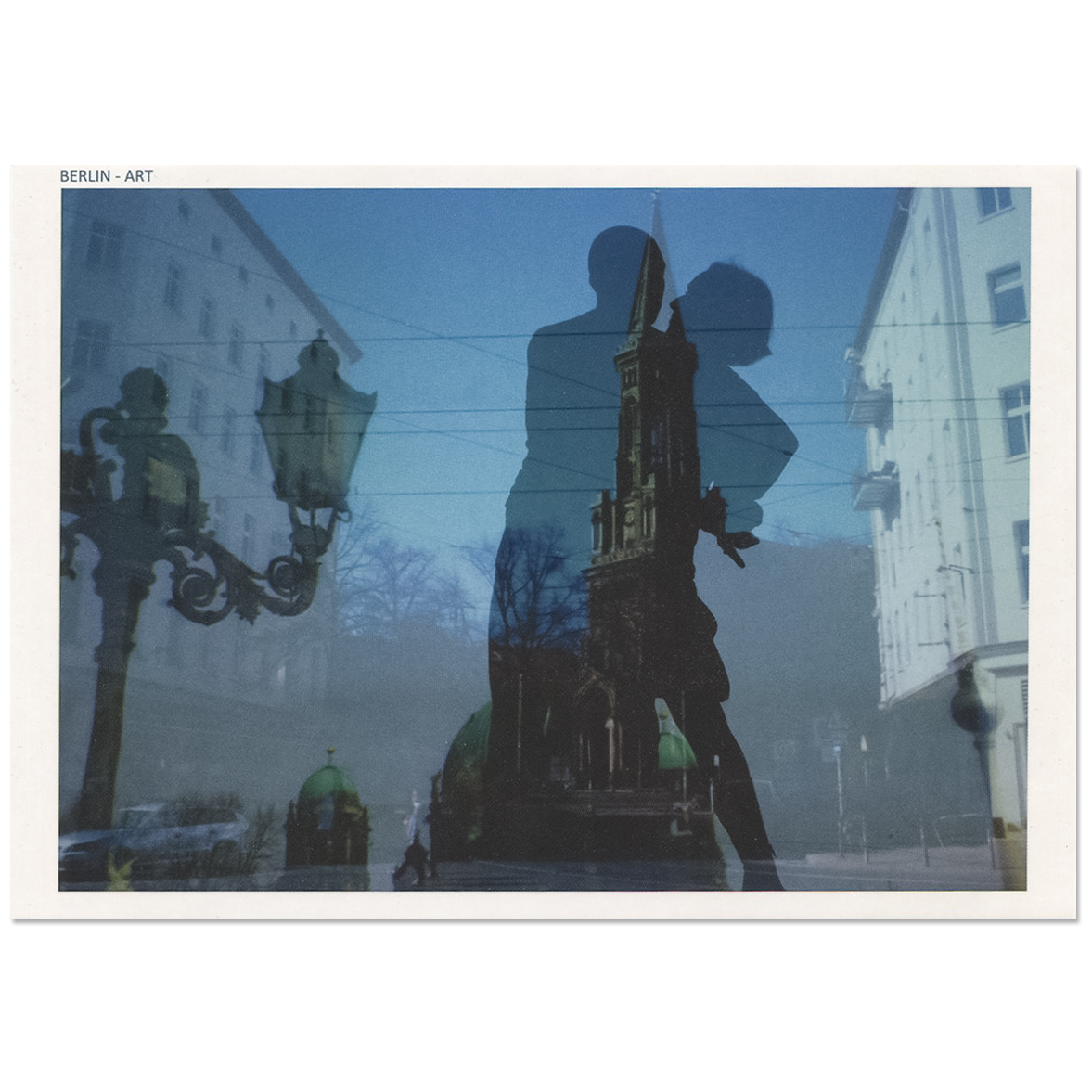 Heike Bartsch Tanzendes Paar Vor Zionskirche P30 Tanz Postkarte Spiel Mit Reflektionen Farbfoto 01