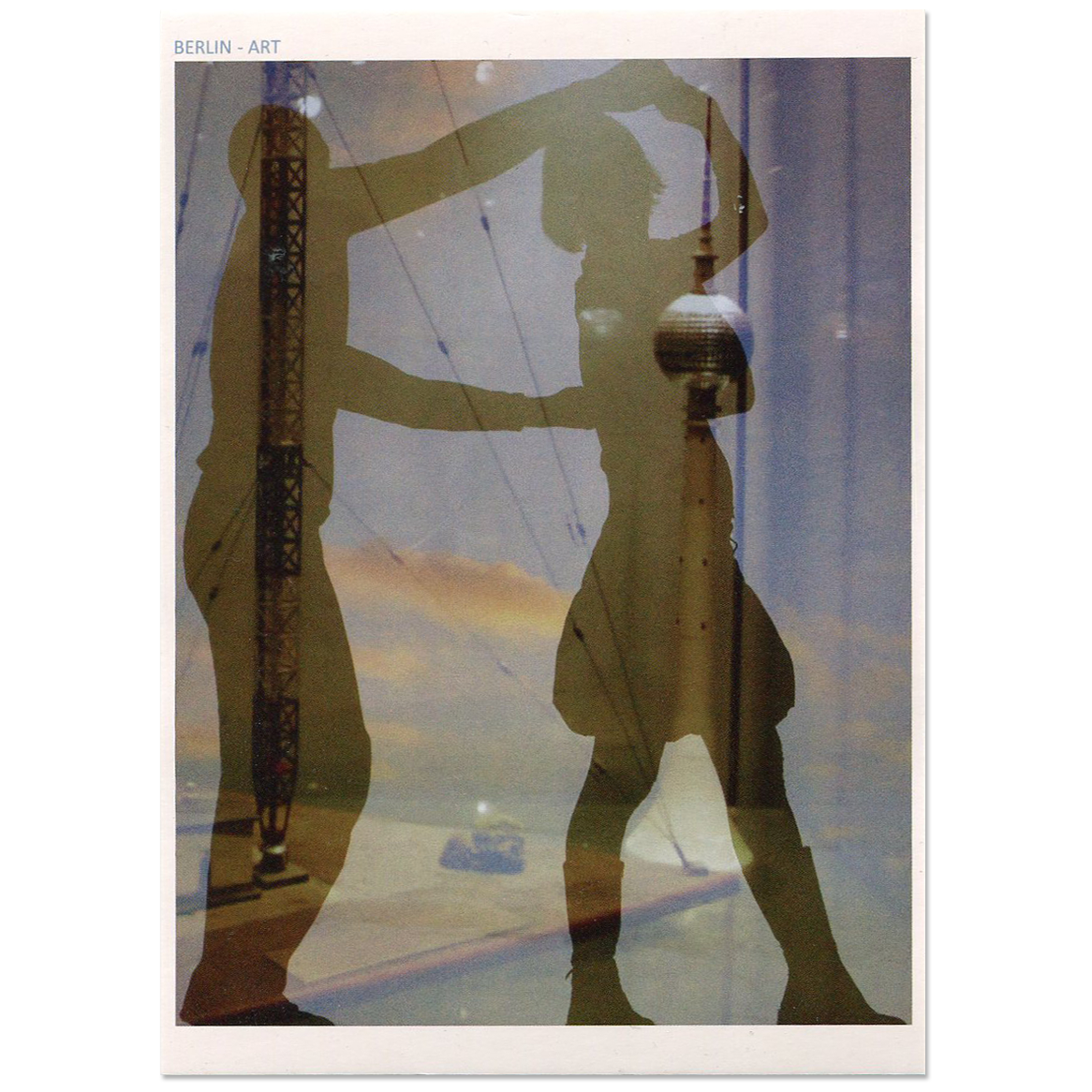 Heike Bartsch Tanzpaar Vor Dem Alex P47 Kunstpostkarte Spiel Mit Reflektionen Farbfoto 01