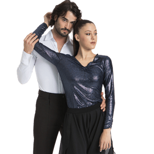 Intermezzo 6548 Glitzer Top Dunkelblau