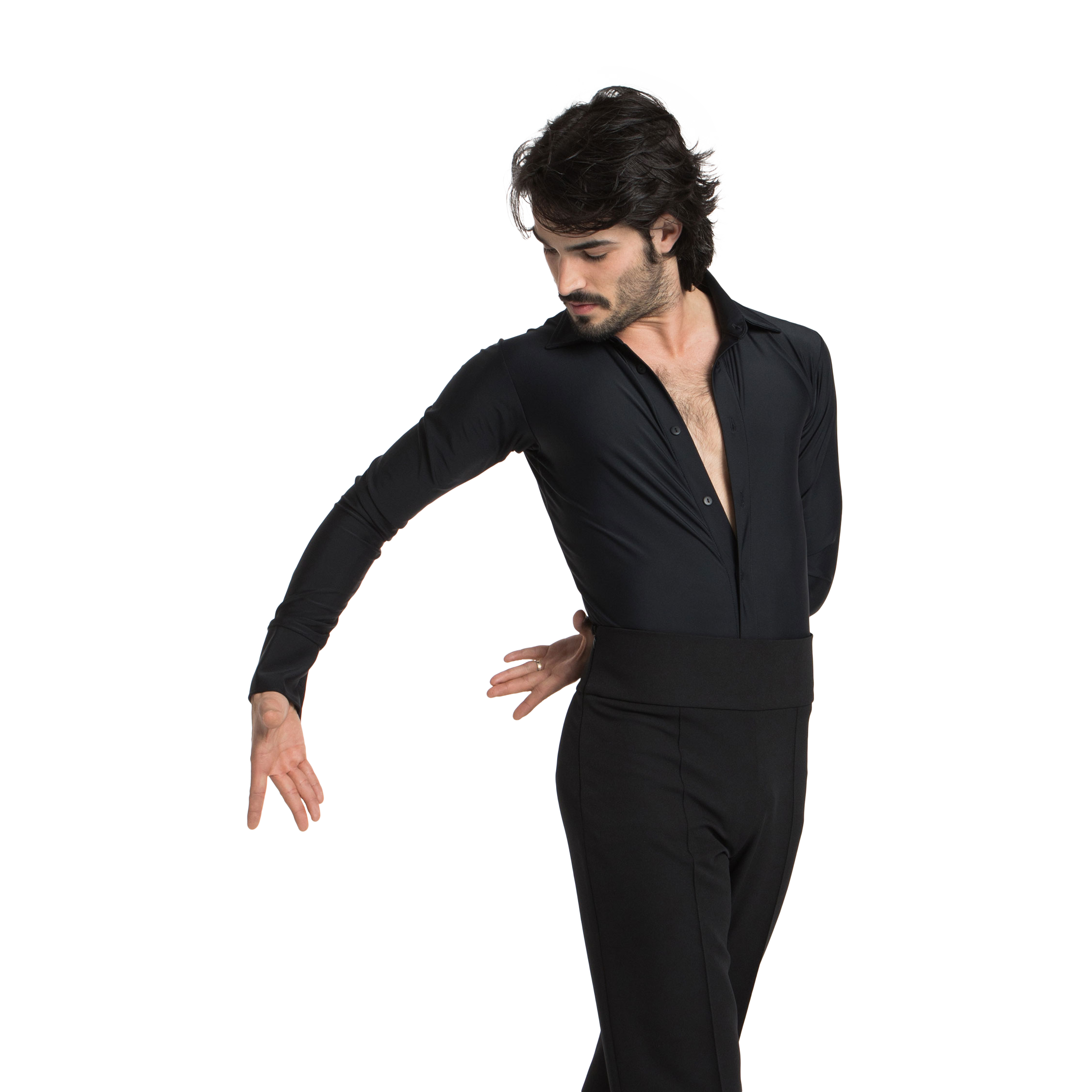 Intermezzo Bodycamil 31077 Black Schwarzer Hemdbody Für Herren 01