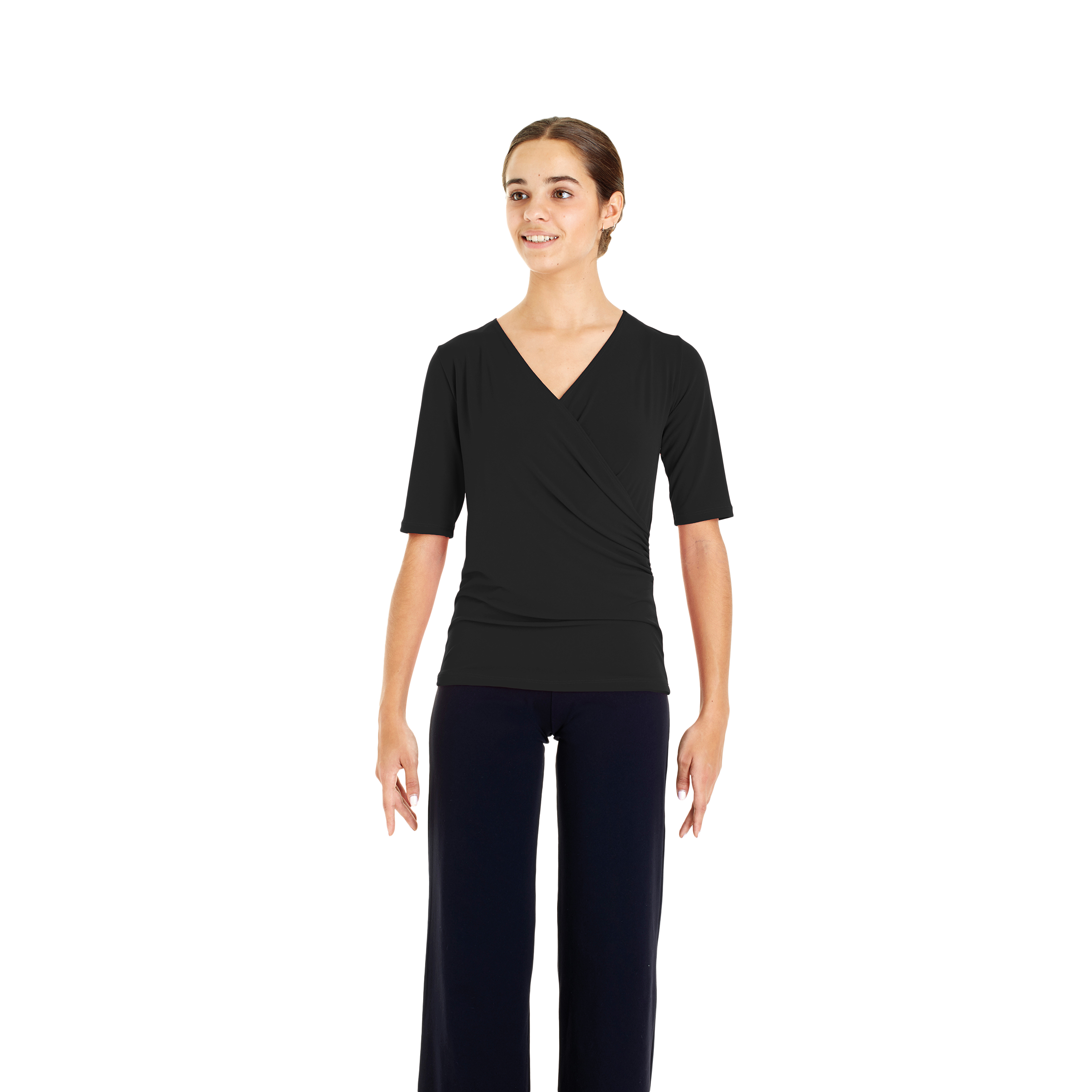 Intermezzo Camcruriz 6183 Black Top Wickeleffekt Schwarz 01