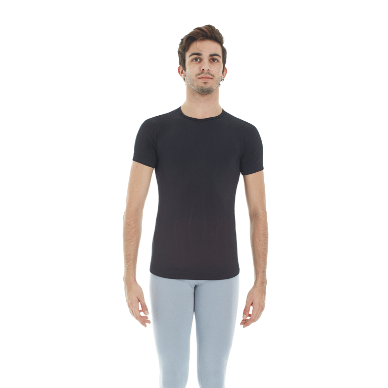 Intermezzo Camentura Mc 6194 Black Schwarzes Kurzarm Shirt Nahtlos 01