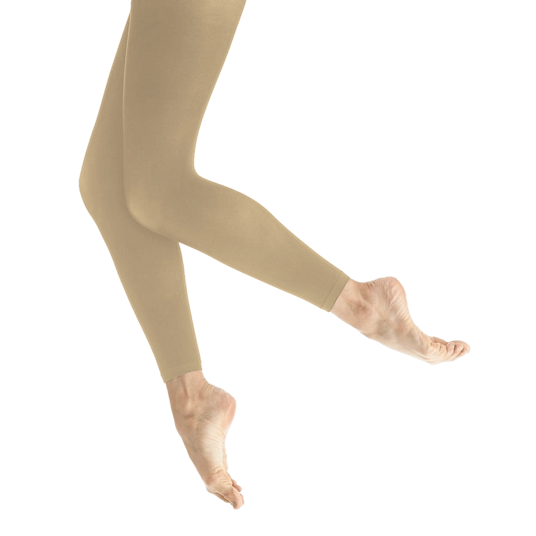 Lulli Ballet Footless Tights Lut3703 Nude Fußlose Ballettstrumpfhose Mikrofaser Hellbraun