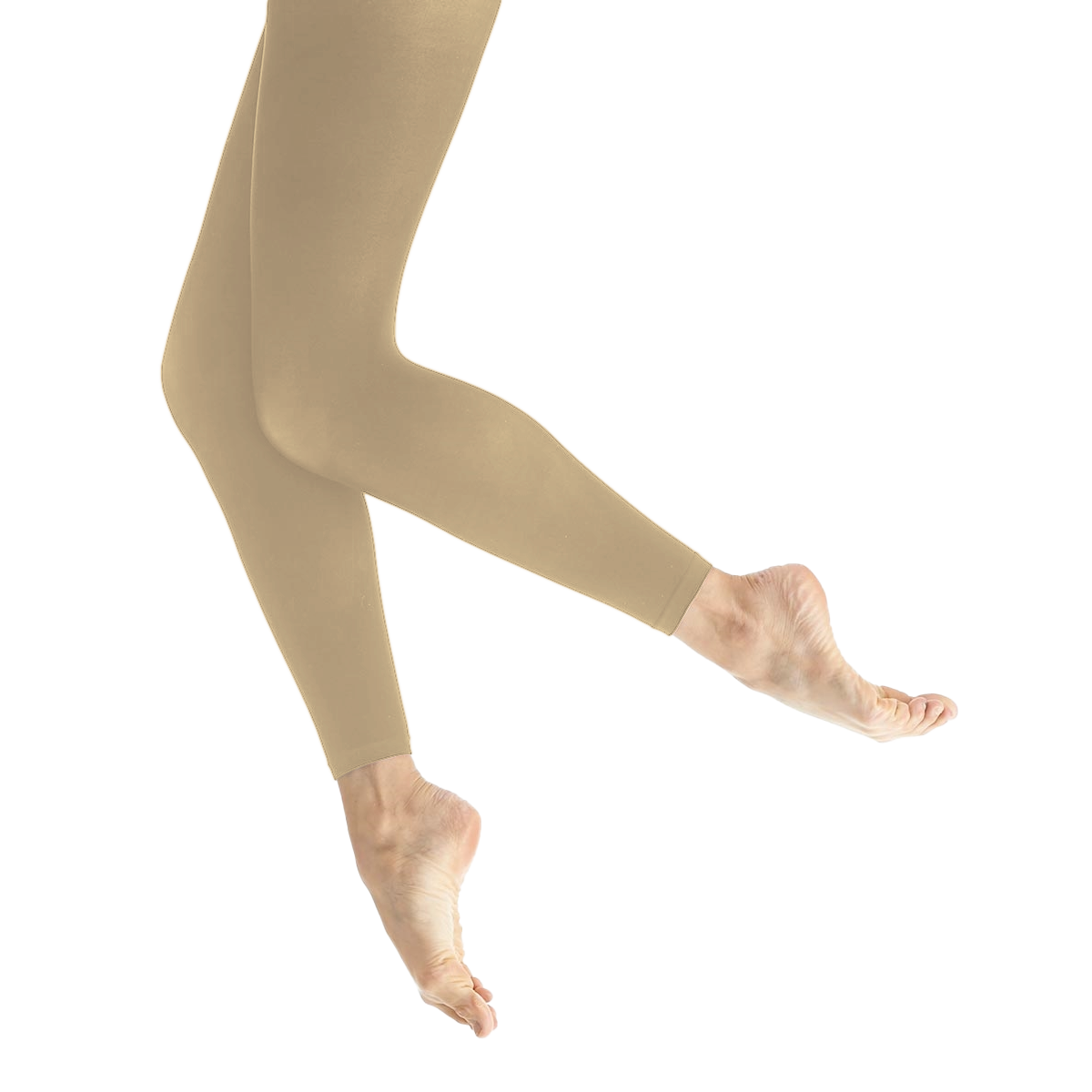 Lulli Ballet Footless Tights Lut3703 Nude Fußlose Ballettstrumpfhose Mikrofaser Hellbraun